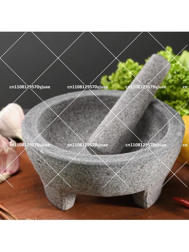 Mortar Pestle Granite - Natürlicher Granit-Mörser und -Stößel zum Mahlen