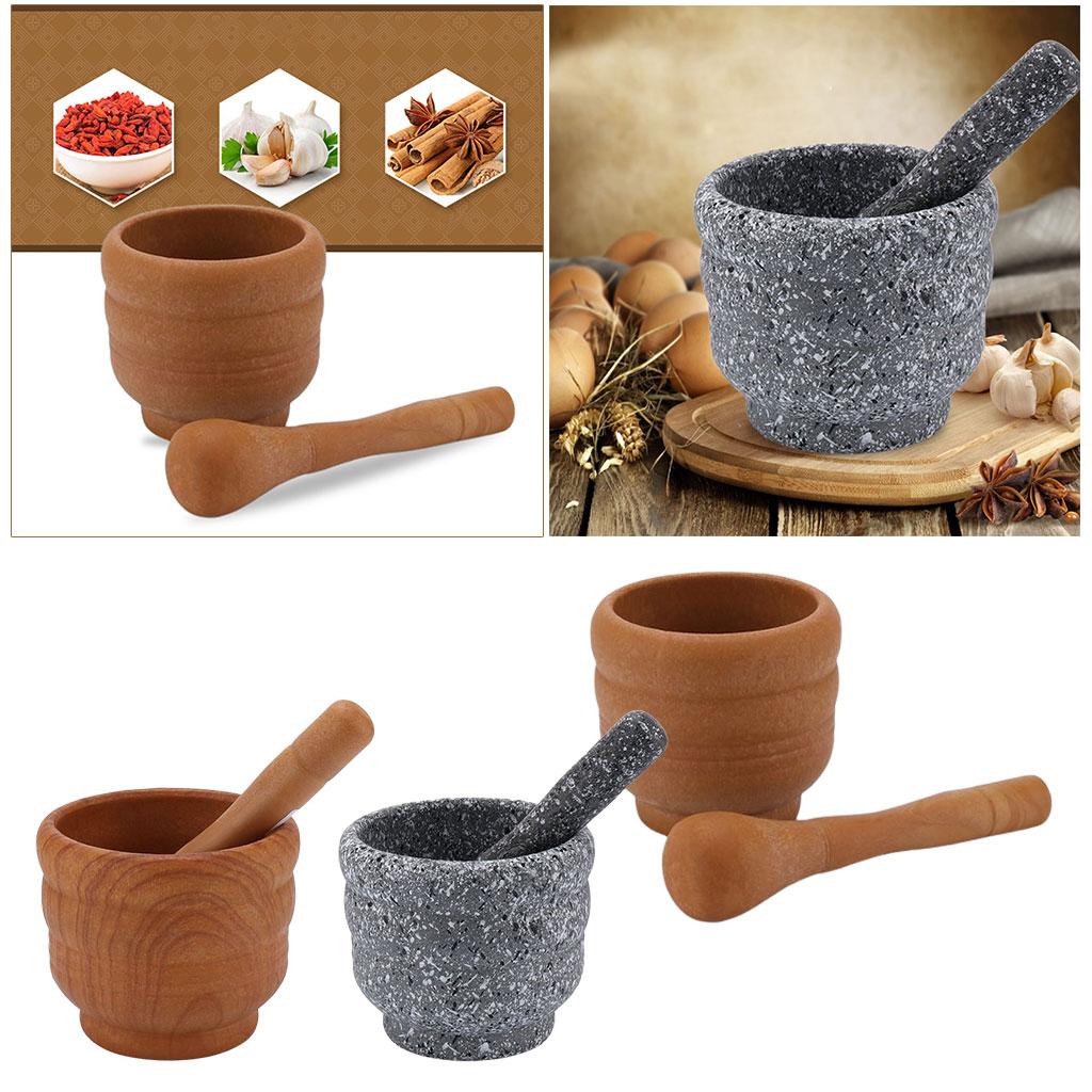Mortar Pestle Granite - Premium-Granitmörser- und Stößel-Set für kulinarische Kreationen