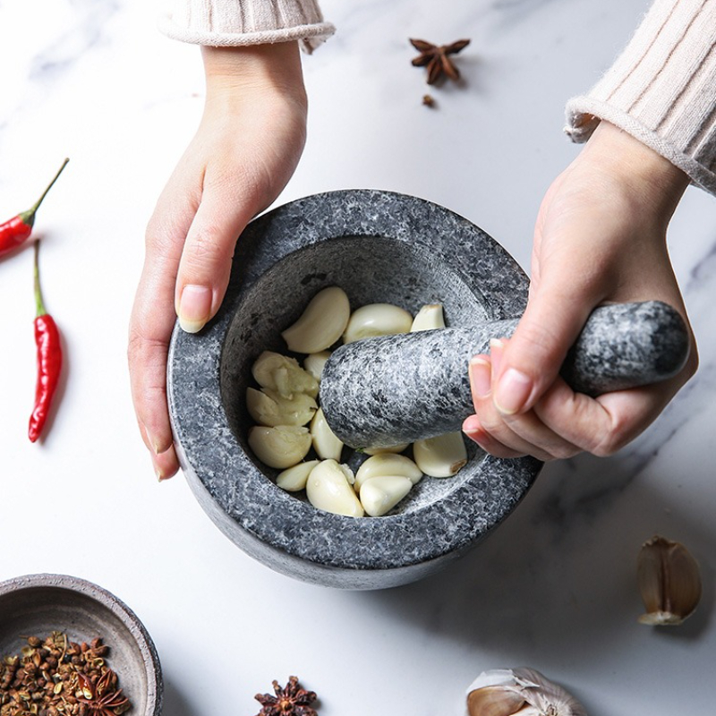 Mörser- und Stößel-Set, schwer – Mortar Pestle Granite Bewertung und Preis