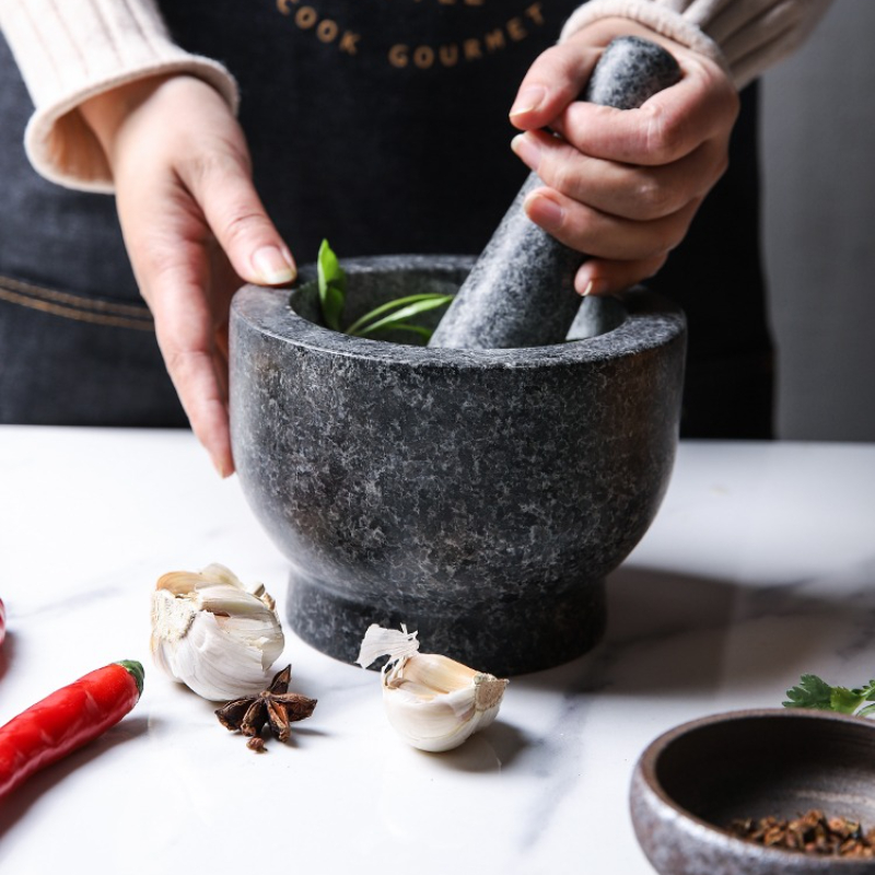 Mörser- und Stößel-Set, schwer – Mortar Pestle Granite Bewertung und Preis