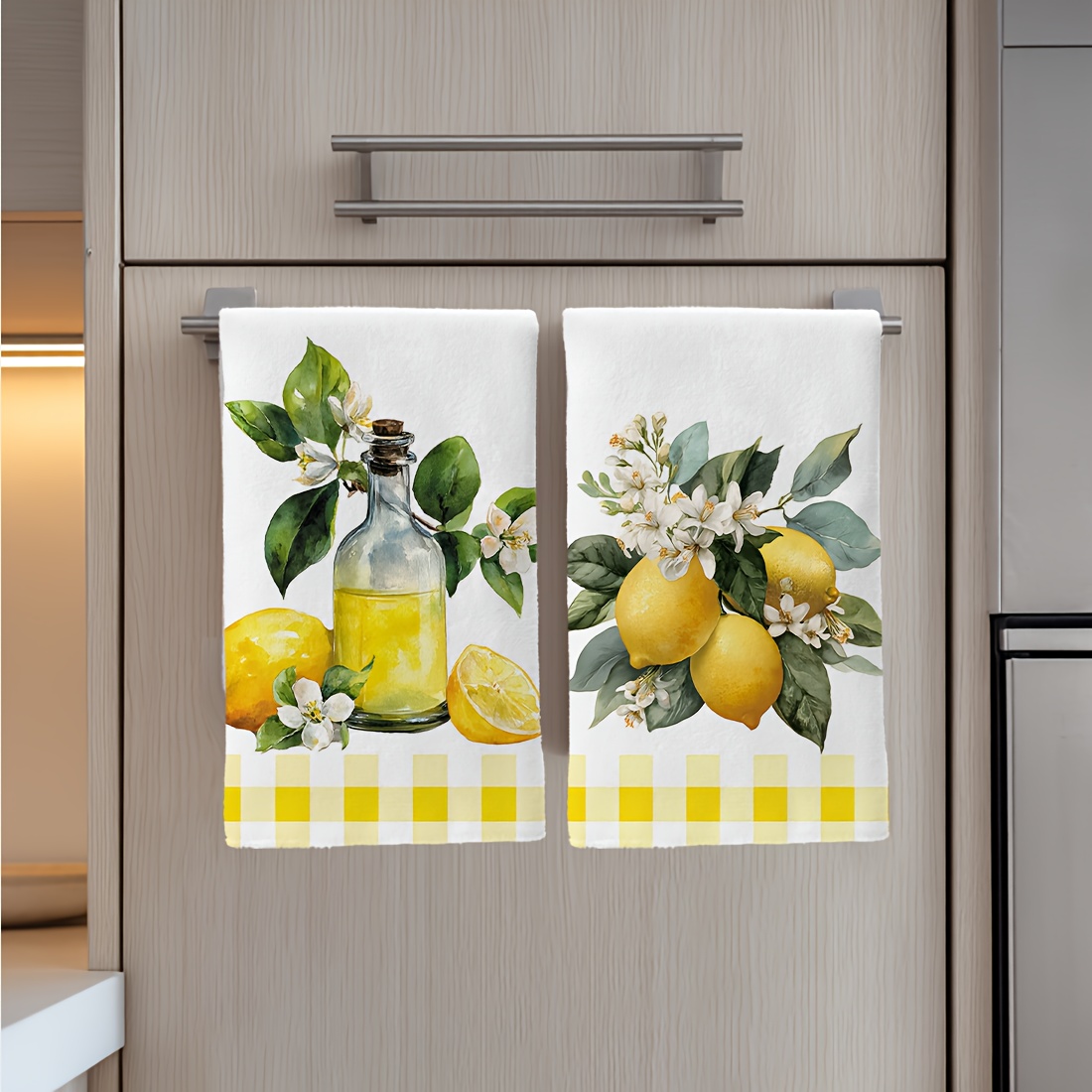 2 Stück, Küchentücher mit Zitr – Home Cooking Is The Best Bewertung und Preis