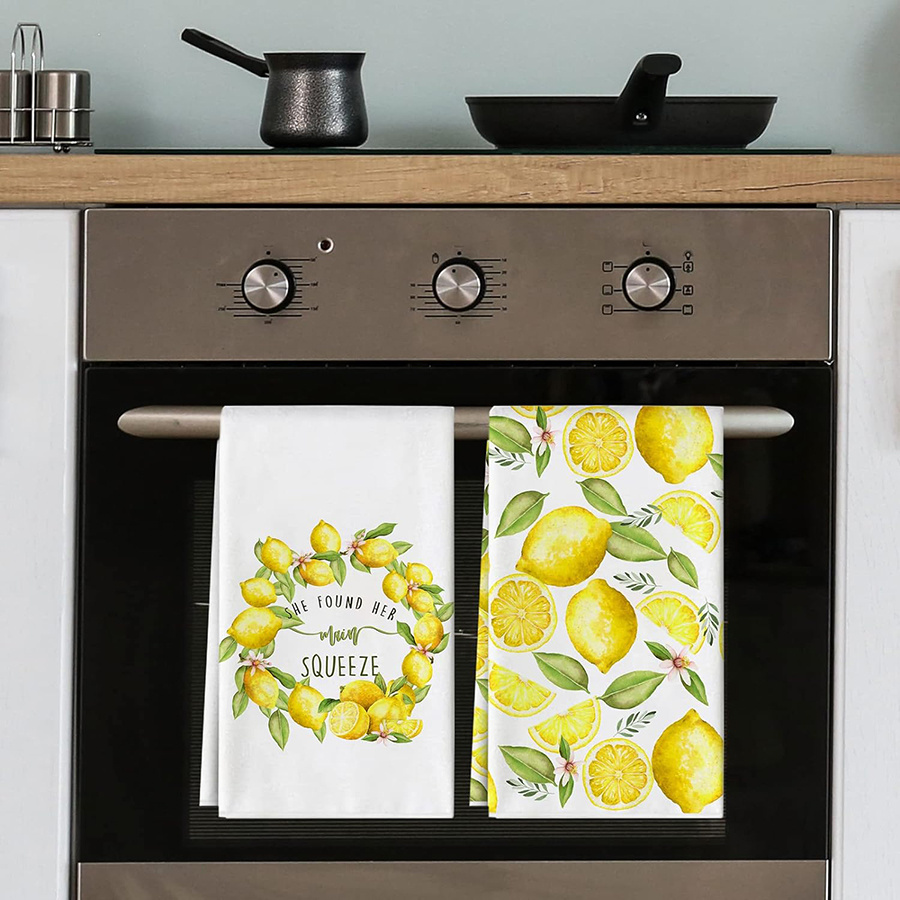 2 Stück, Küchentücher mit Zitr – Home Cooking Is The Best Bewertung und Preis