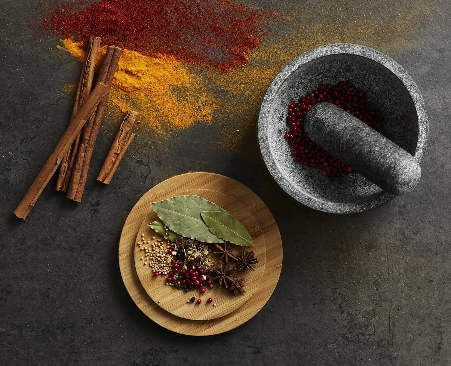 Bambusabdeckung für Granitstöß – Mortar Pestle Granite Bewertung und Preis