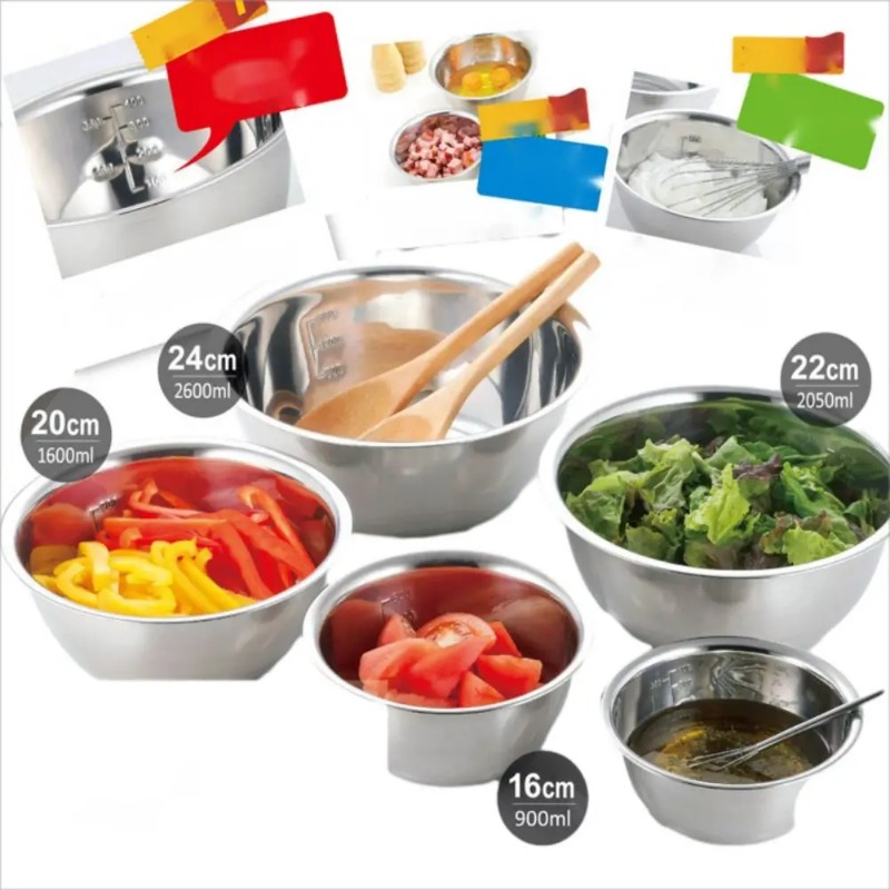 Edelstahl-Rührschüsseln, tragb – Home Cooking Services Bewertung und Preis