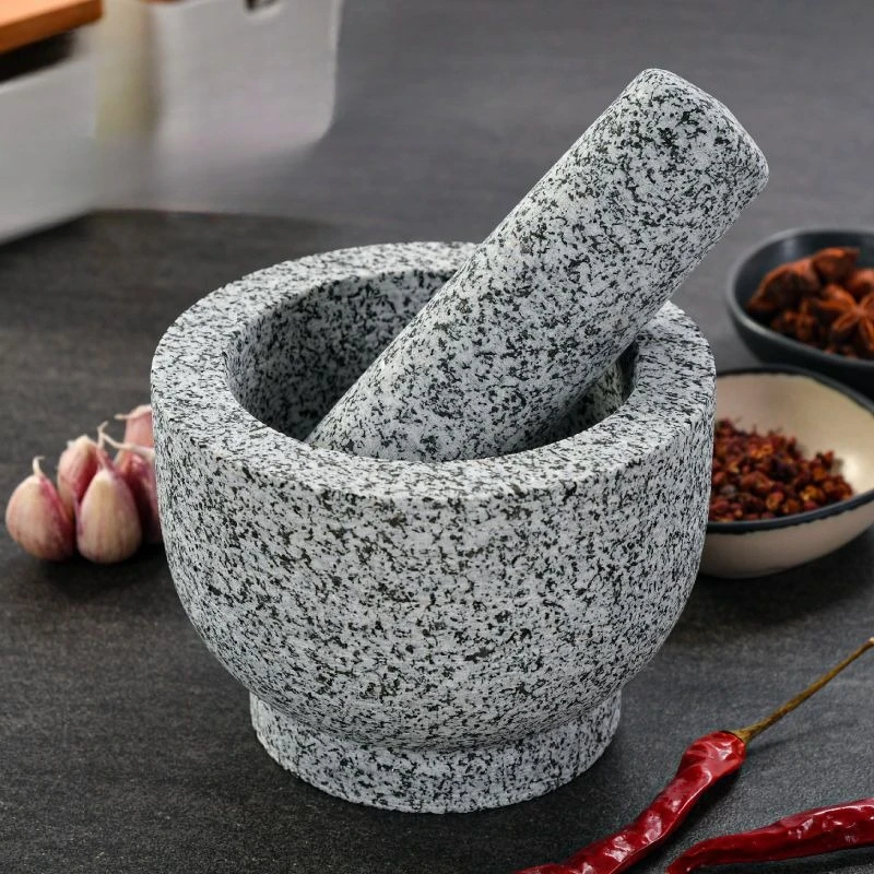 Haushalts- und Gewerbe-Granit- – Mortar Pestle Granite Bewertung und Preis