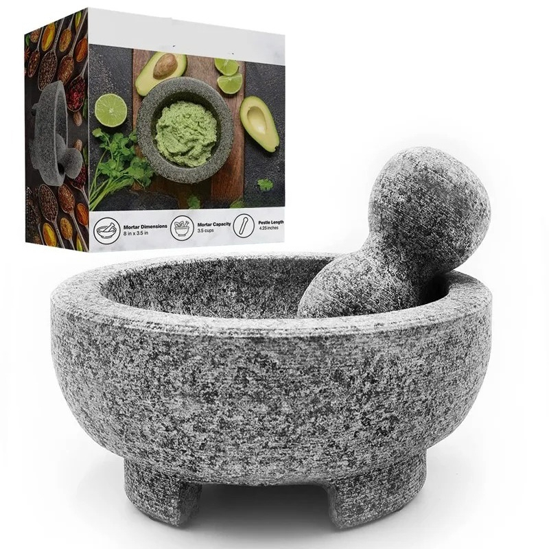 Granit-Mörser-und-Stößel-Set,  – Mortar Pestle Granite Bewertung und Preis