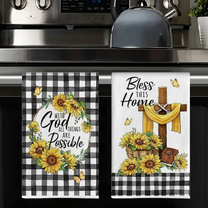 2 Stück, schwarz-weiß karierte – Home Cooking Is The Best Bewertung und Preis