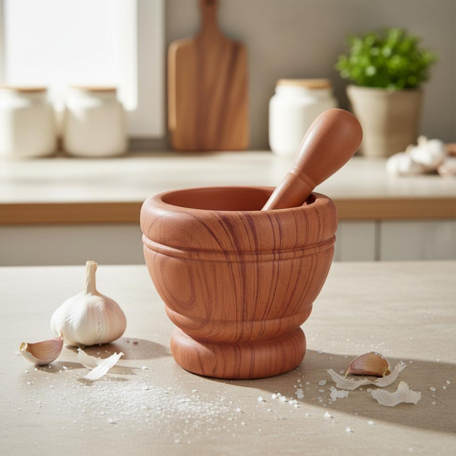 Knoblauchmörser und -stößel, l – Mortar Pestle Granite Bewertung und Preis