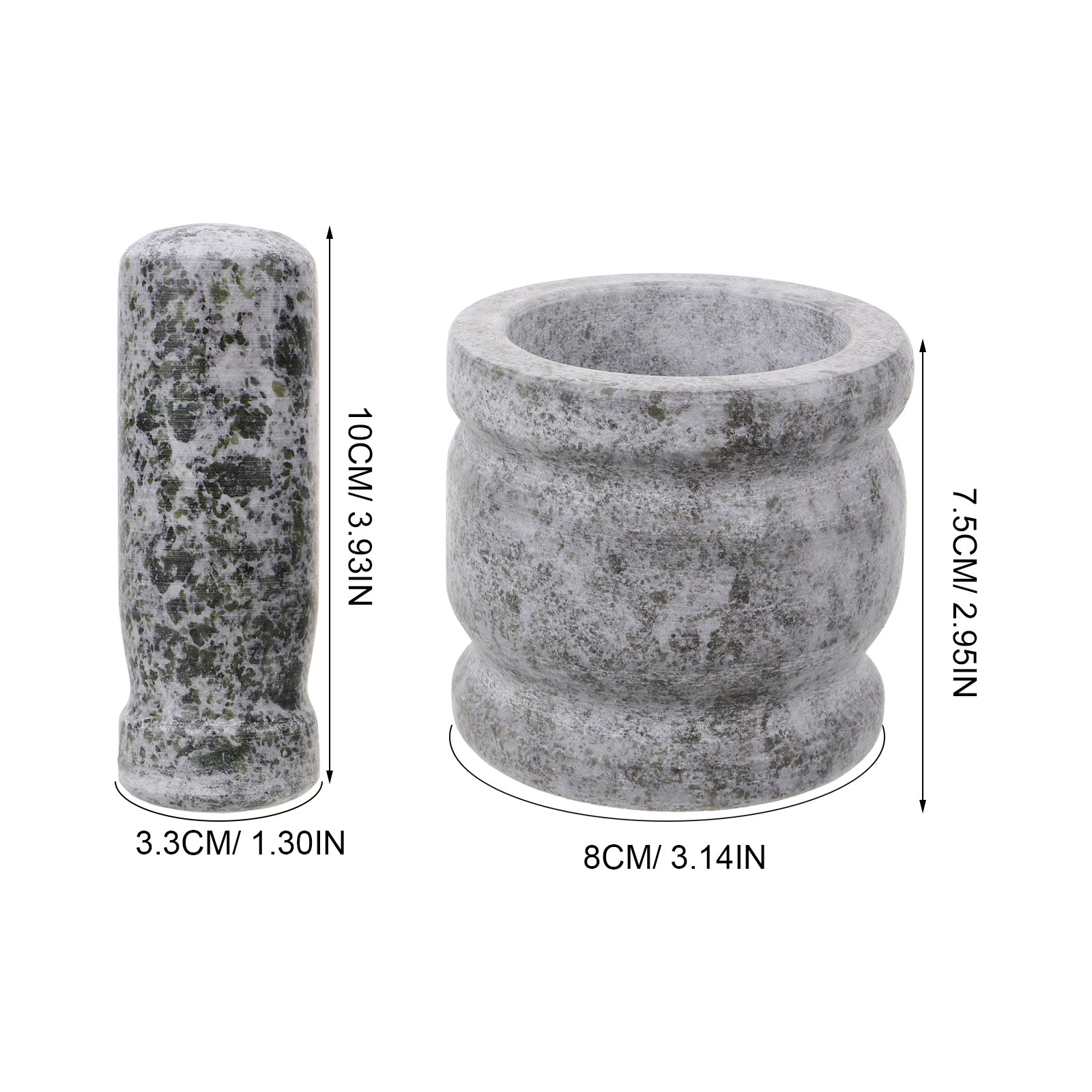 1 Set Granit Mörser und Stößel – Mortar Pestle Granite Bewertung und Preis